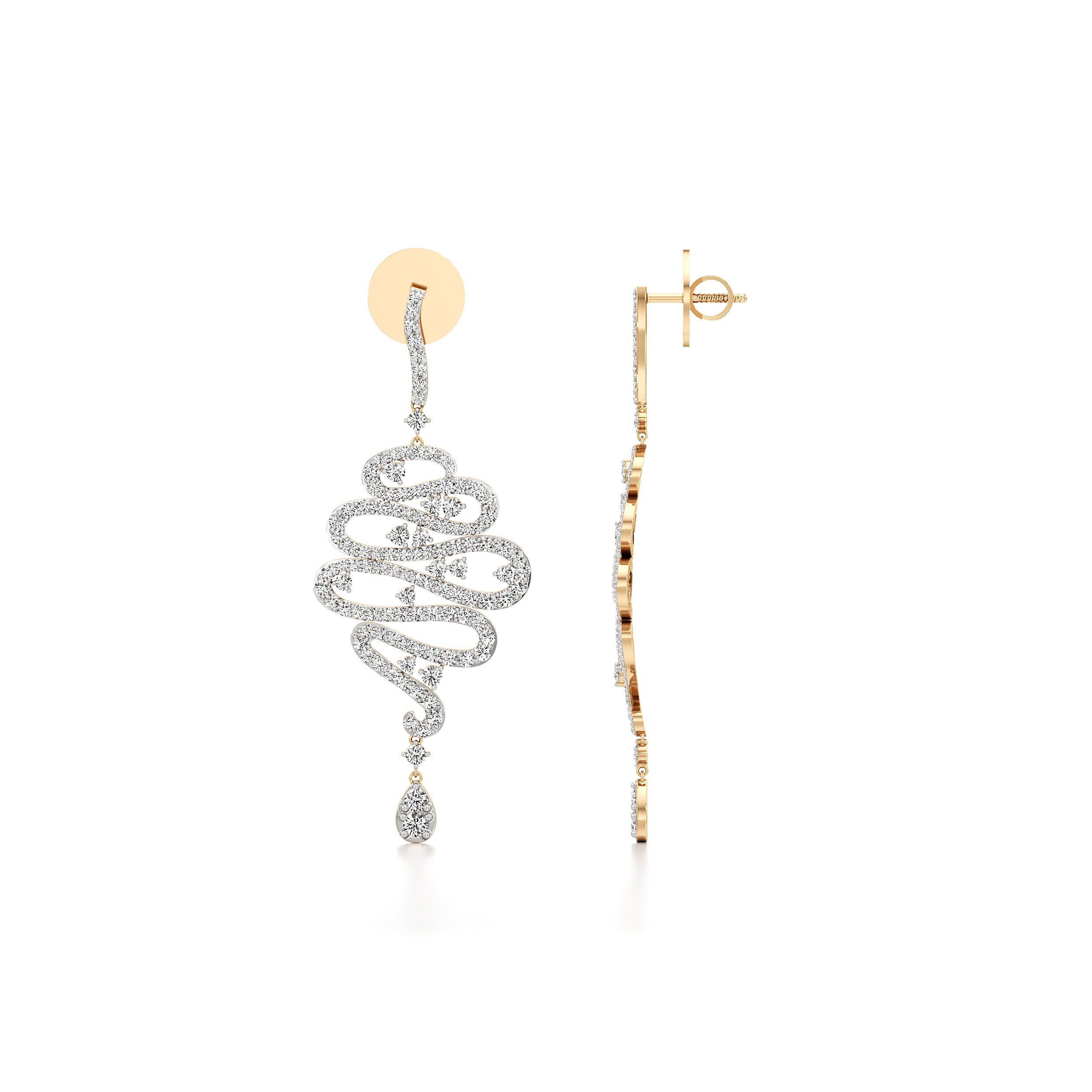 Spiralling Sparklingly Earrings