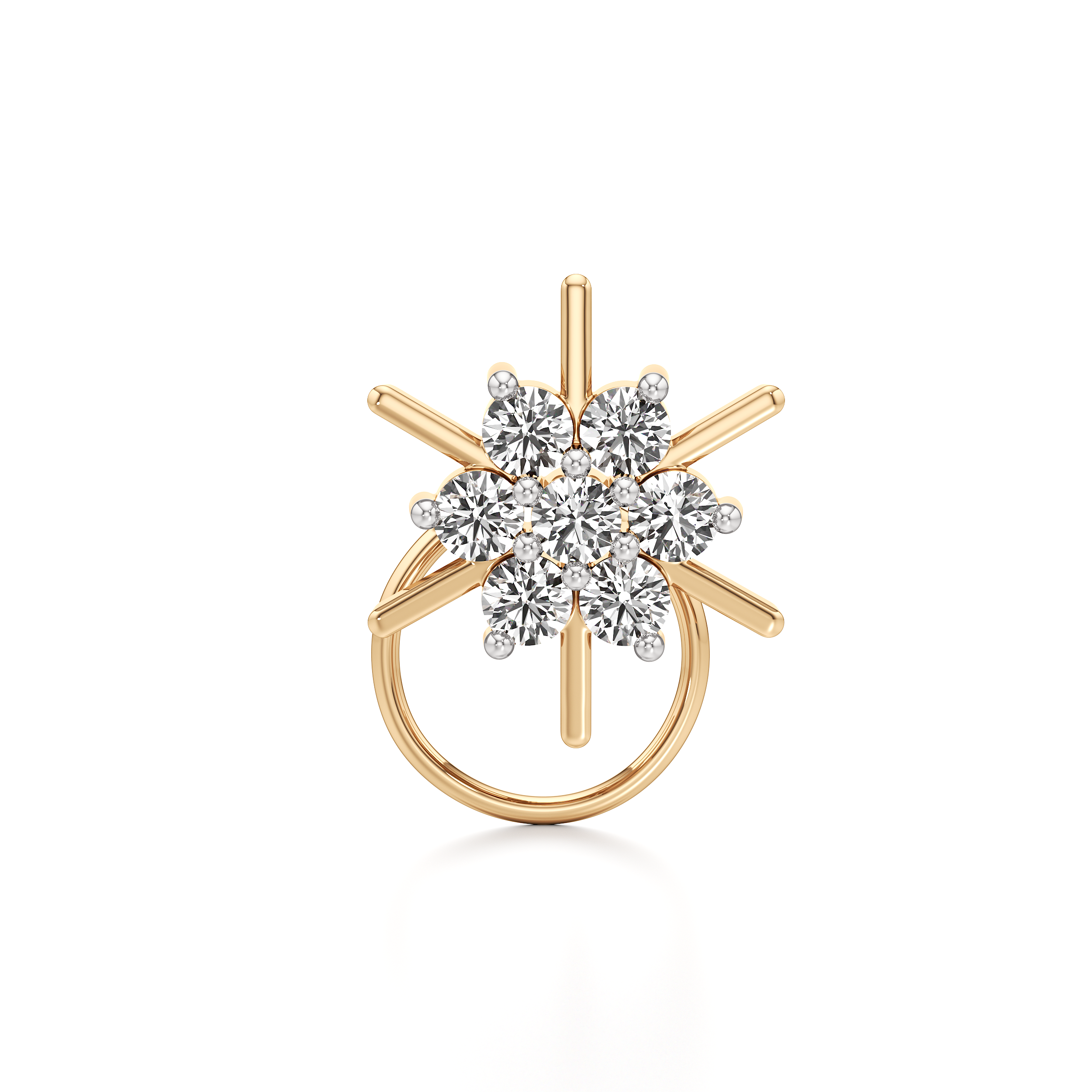Starburst Floral Nose Ring