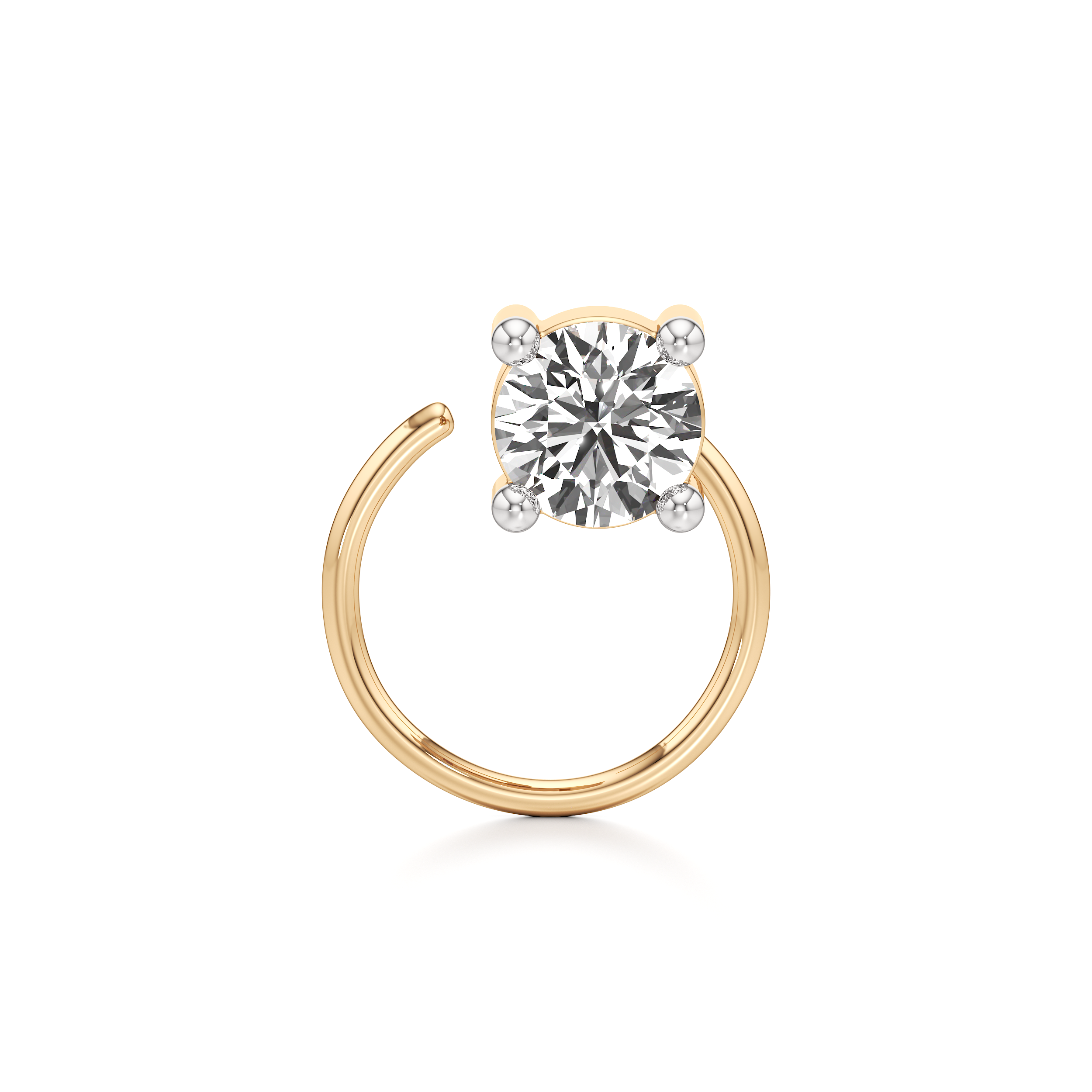 Classic 4 Prong Nose Ring