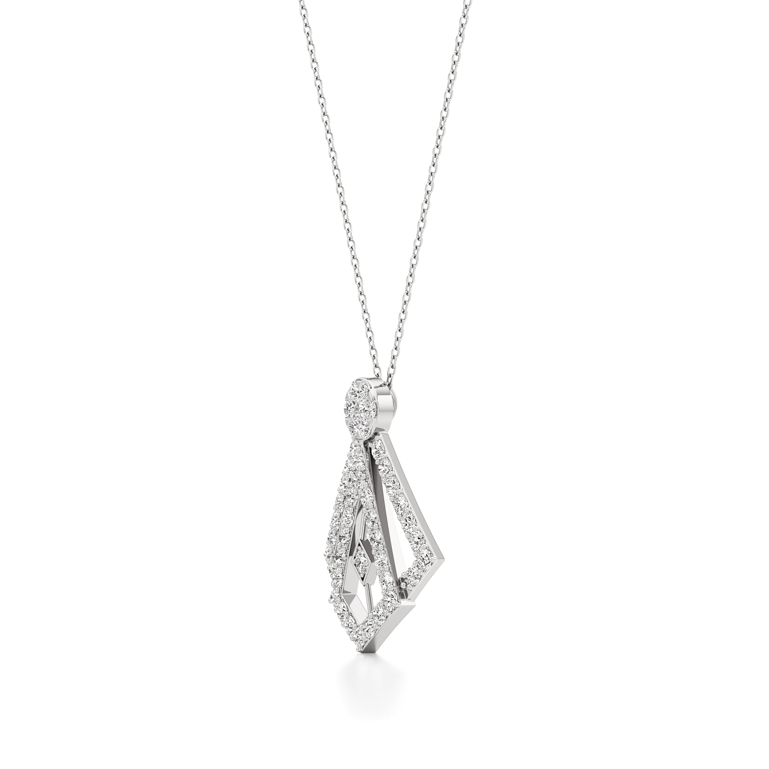 Art Deco Delicate Diamond Pendant