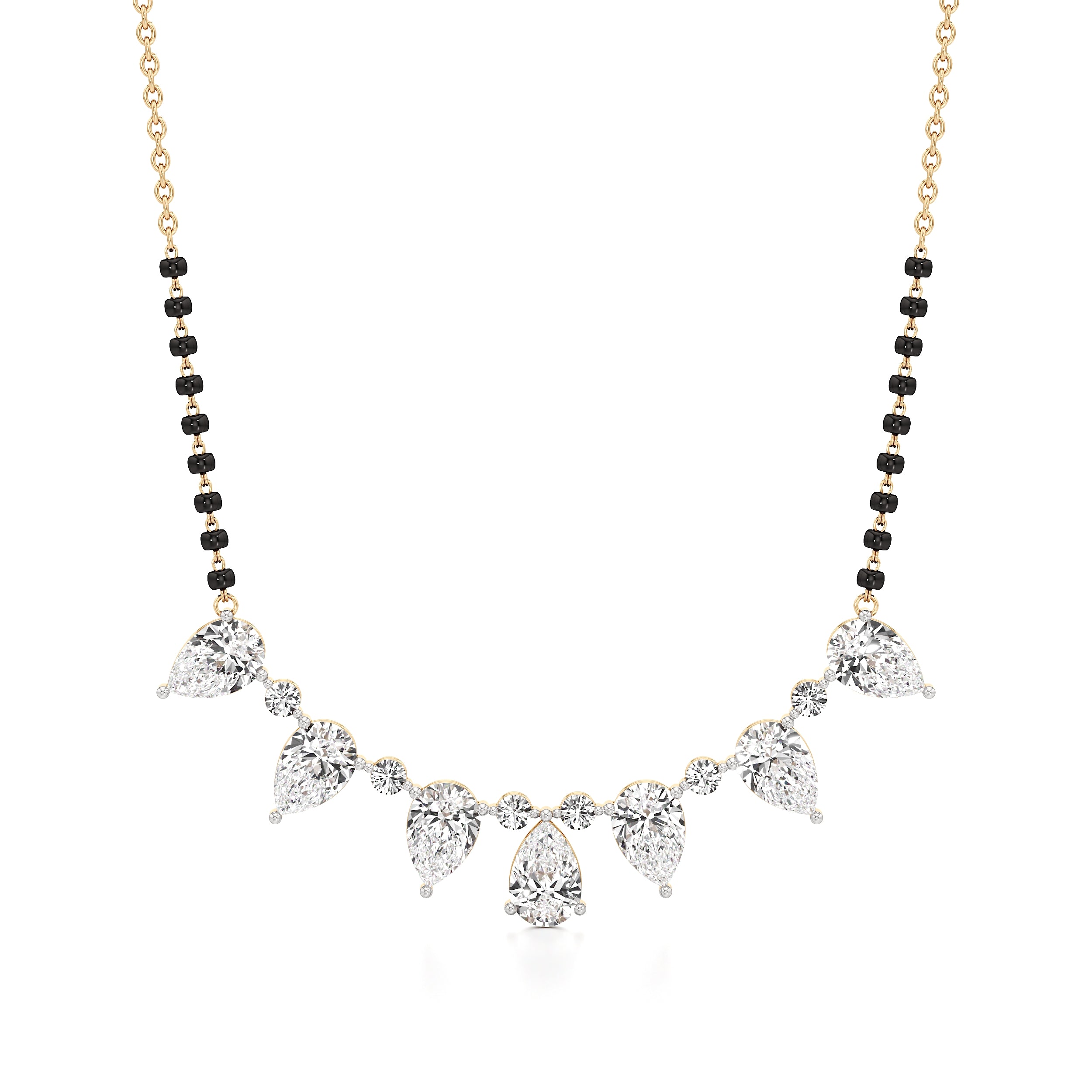 Pear Cascade Mangalsutra