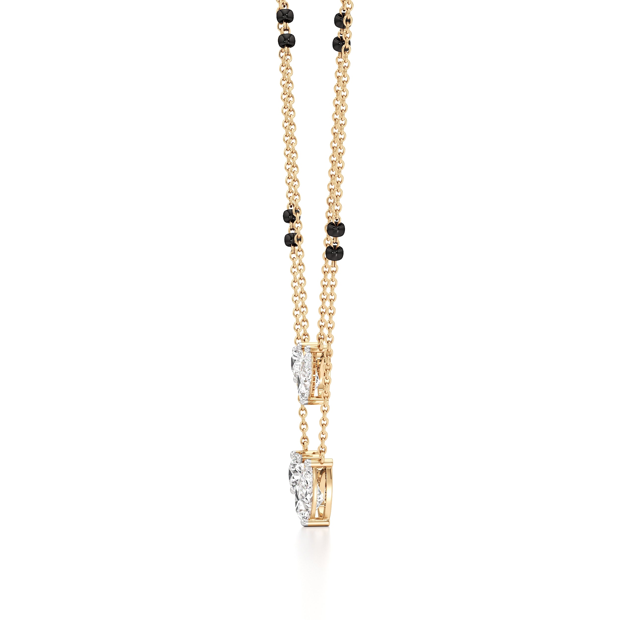 Double Layer Diamond Mangalsutra