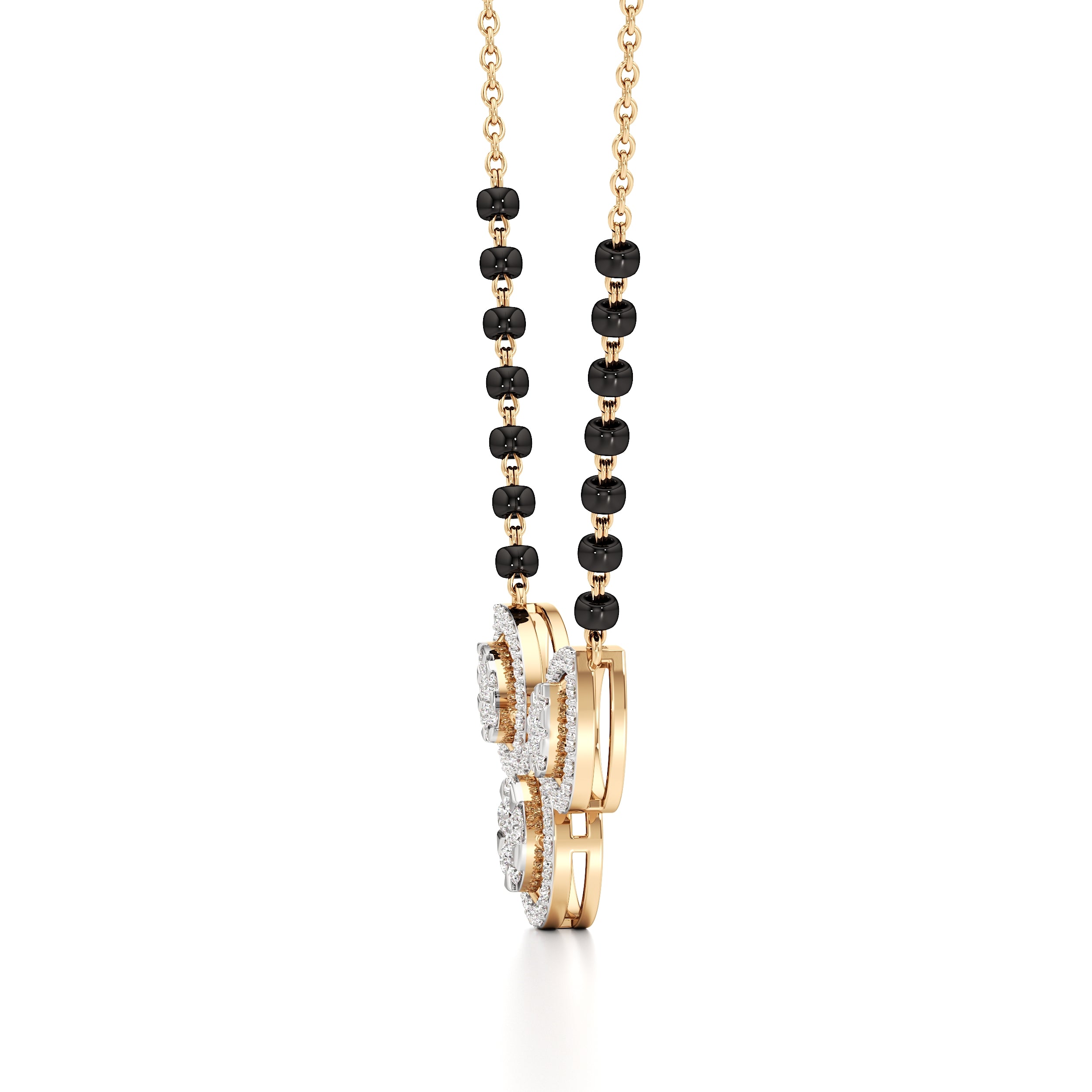 Trinity Halo Diamond Mangalsutra