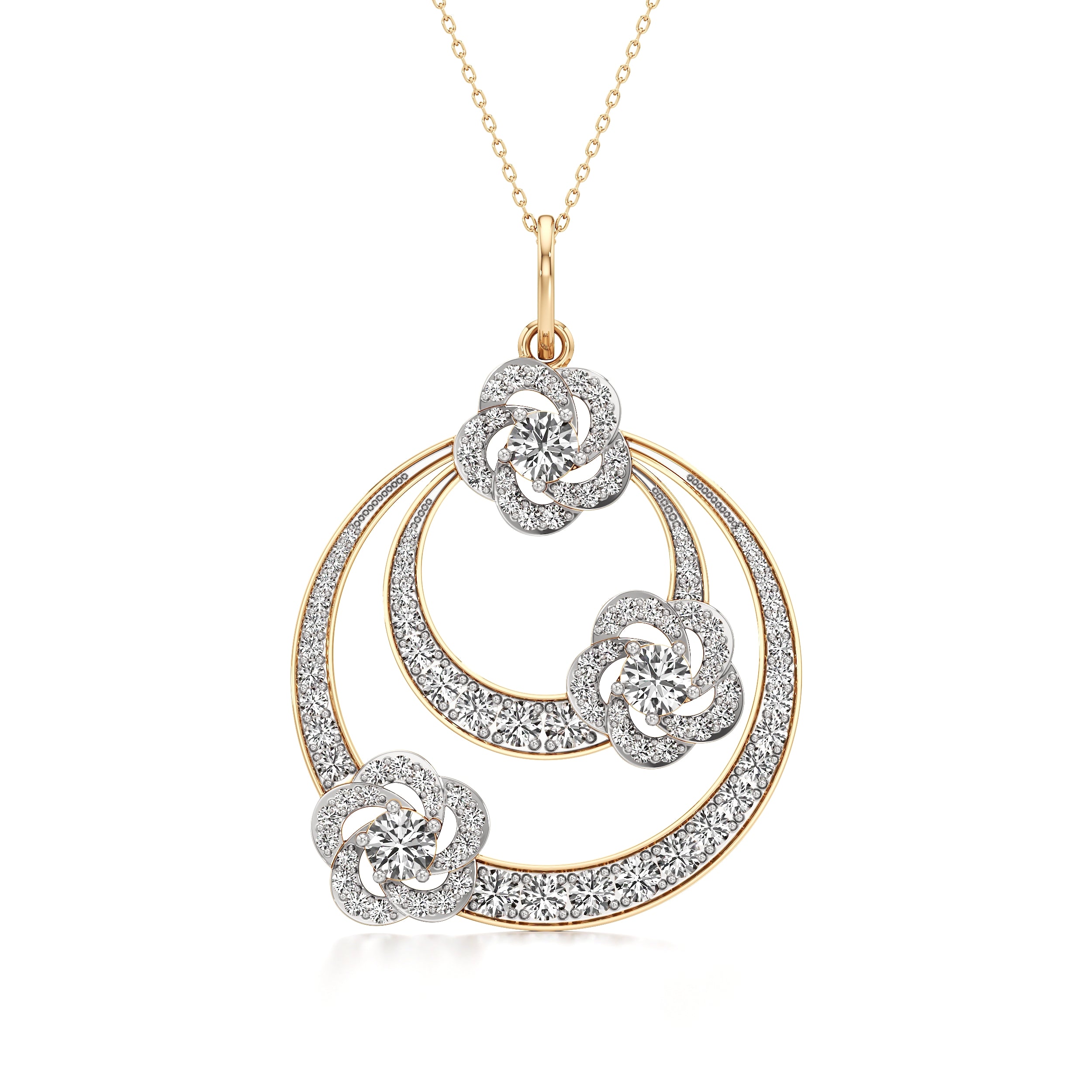 Tri Flora Pendant