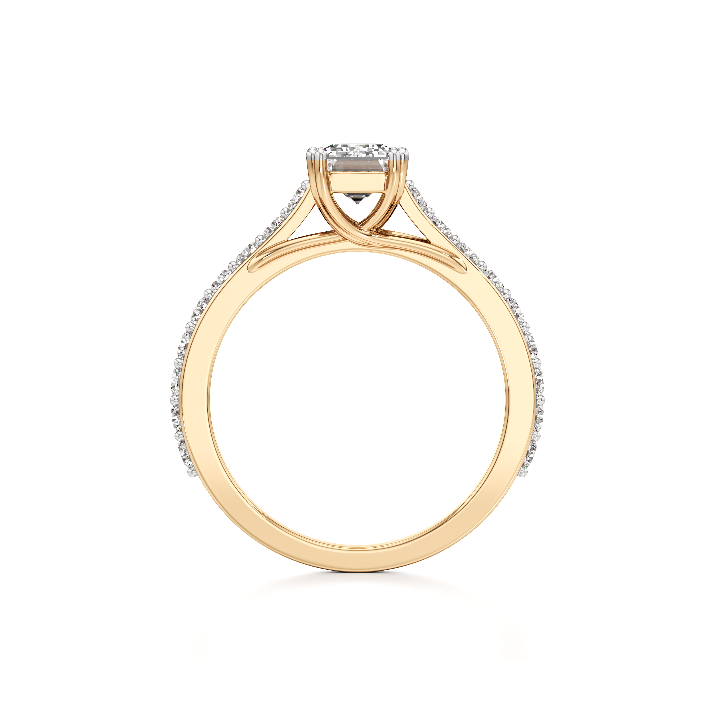 Classic Solitaire Radiance Ring