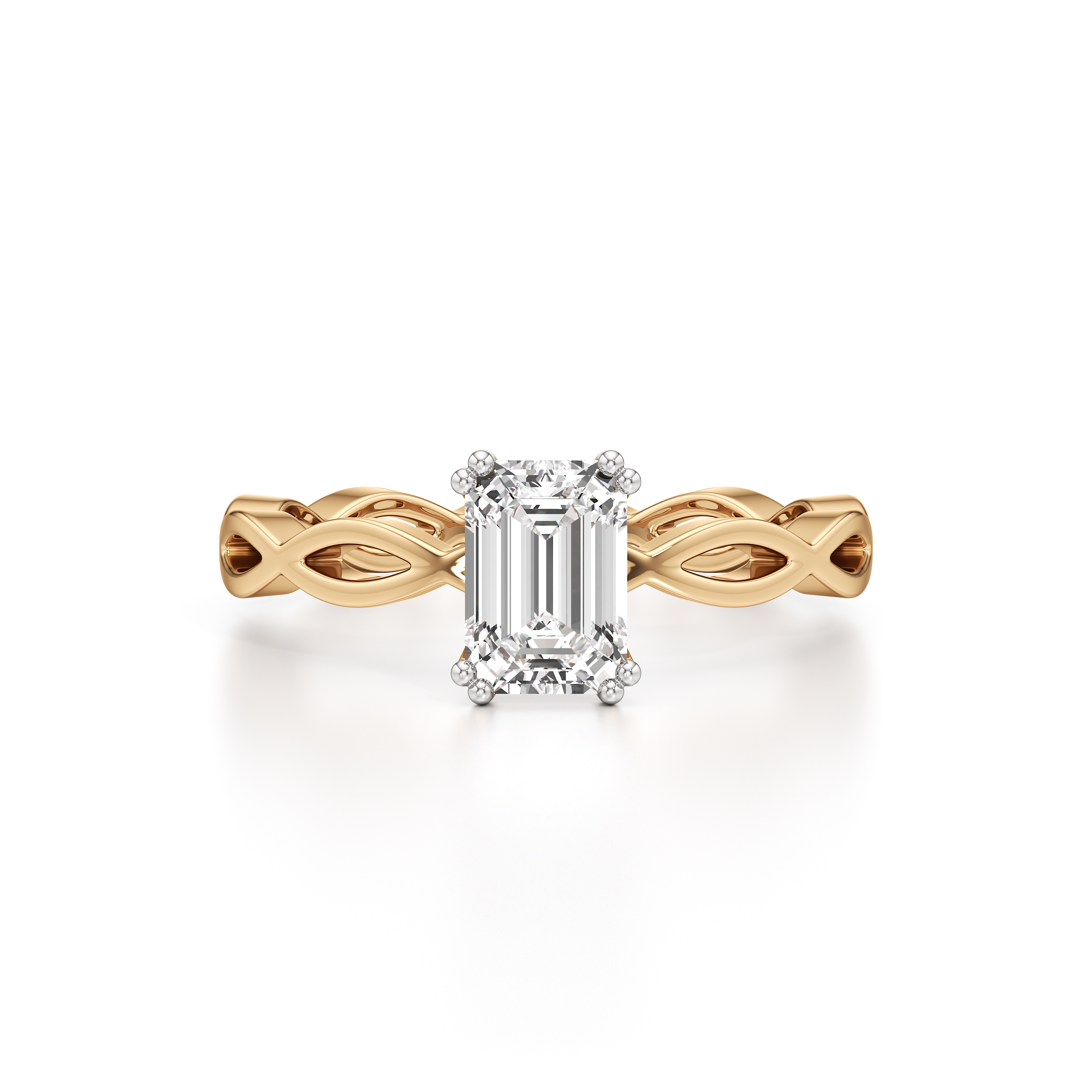 Solitaire Loop Band Ring