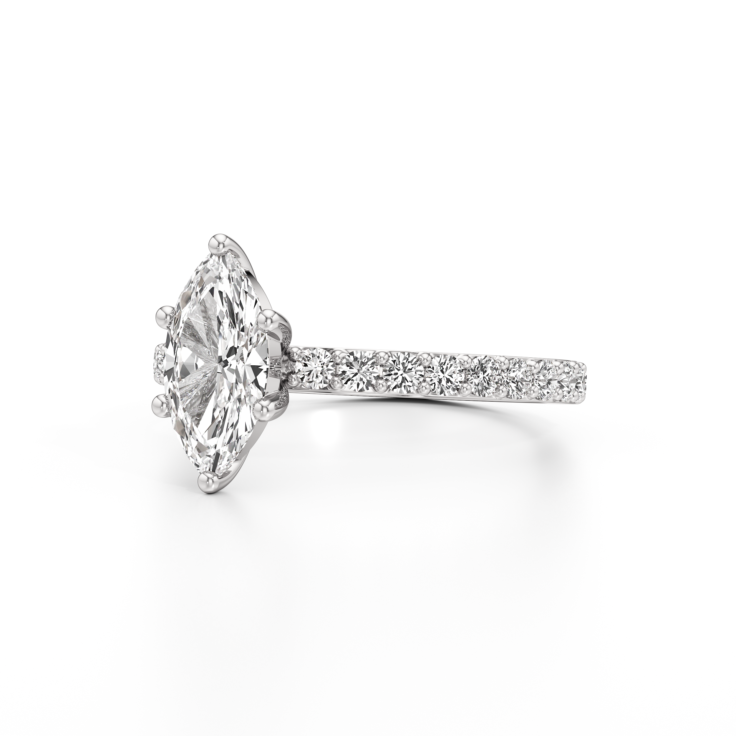 Classic Marquise Pave Ring