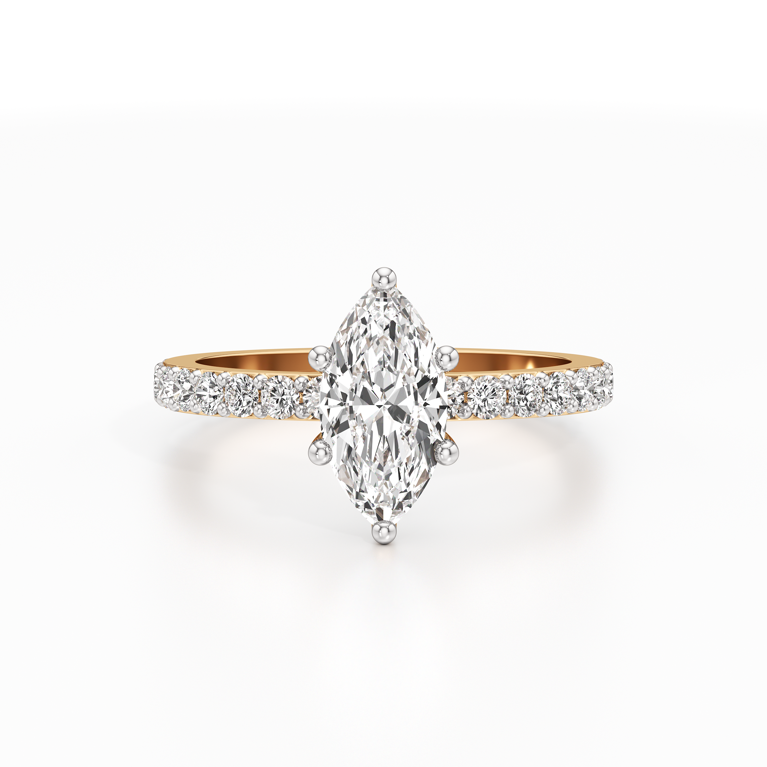 Classic Marquise Pave Ring