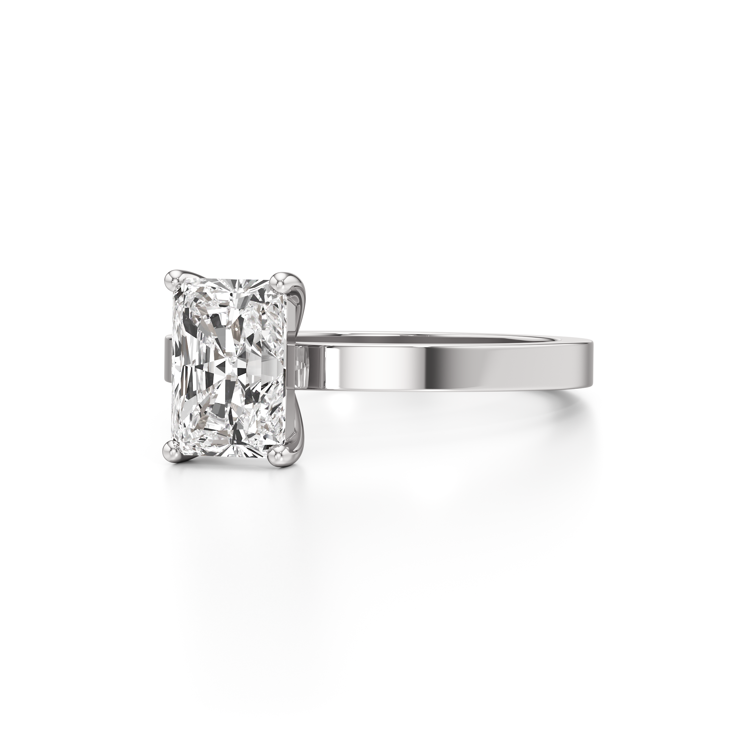 Classic Solitaire Radiant Ring