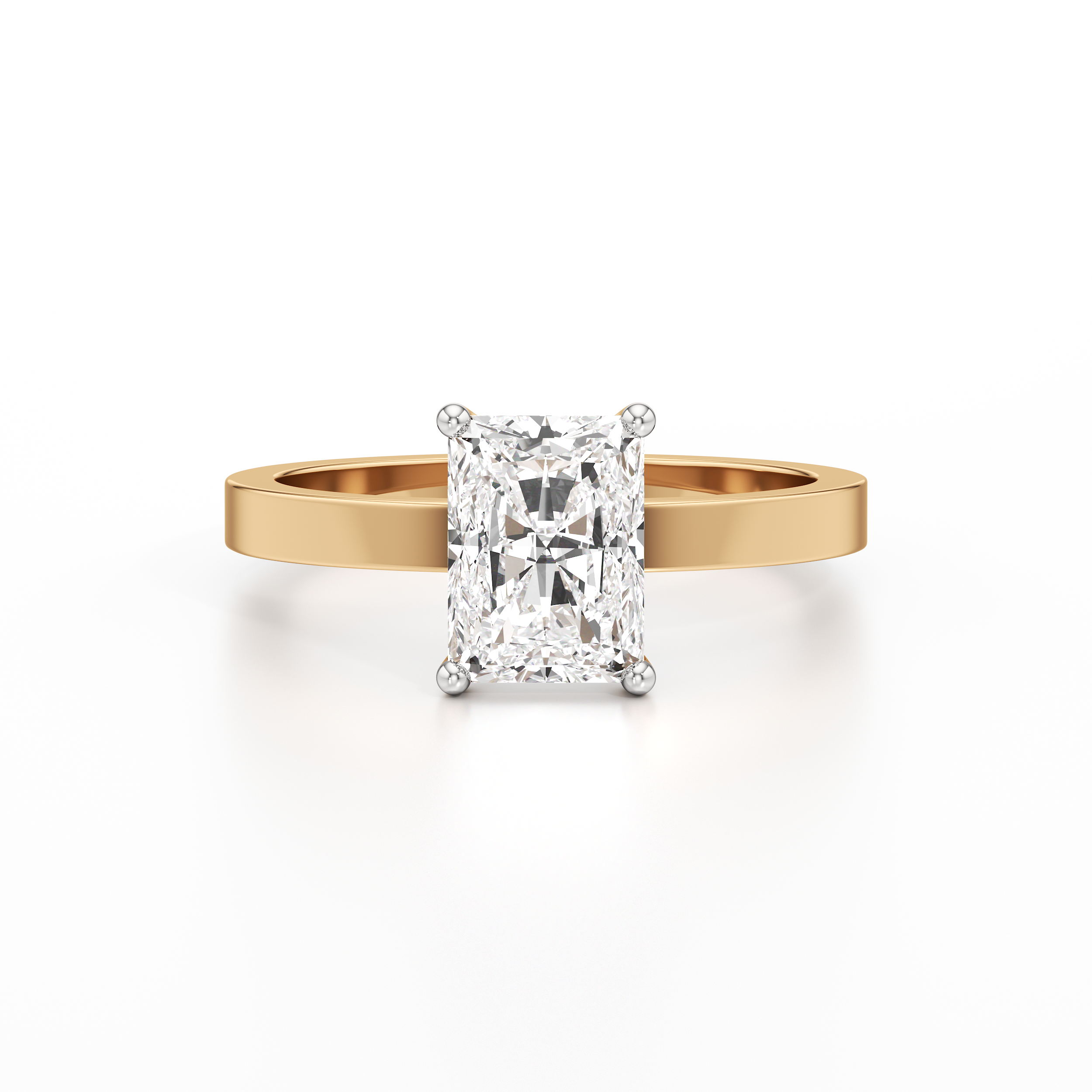 Classic Solitaire Radiant Ring