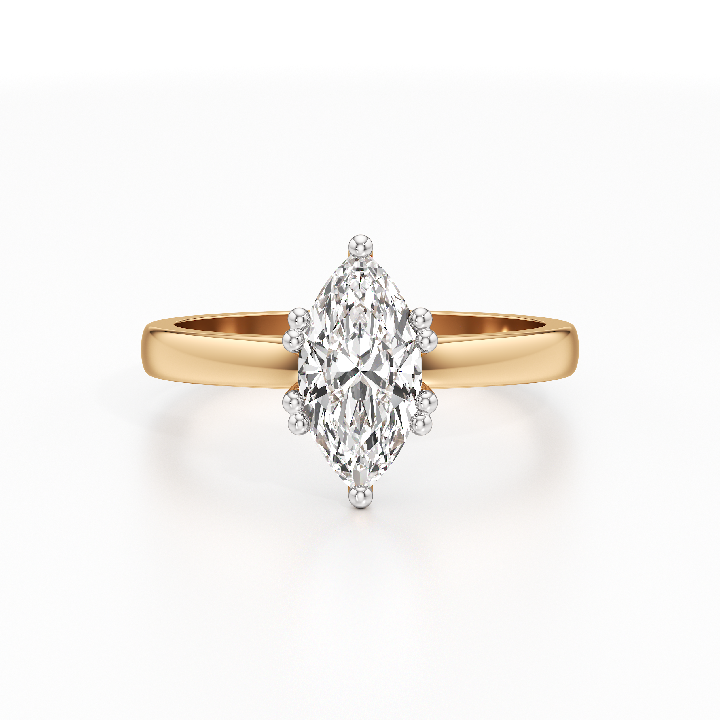 Classic Solitaire Marquise Ring