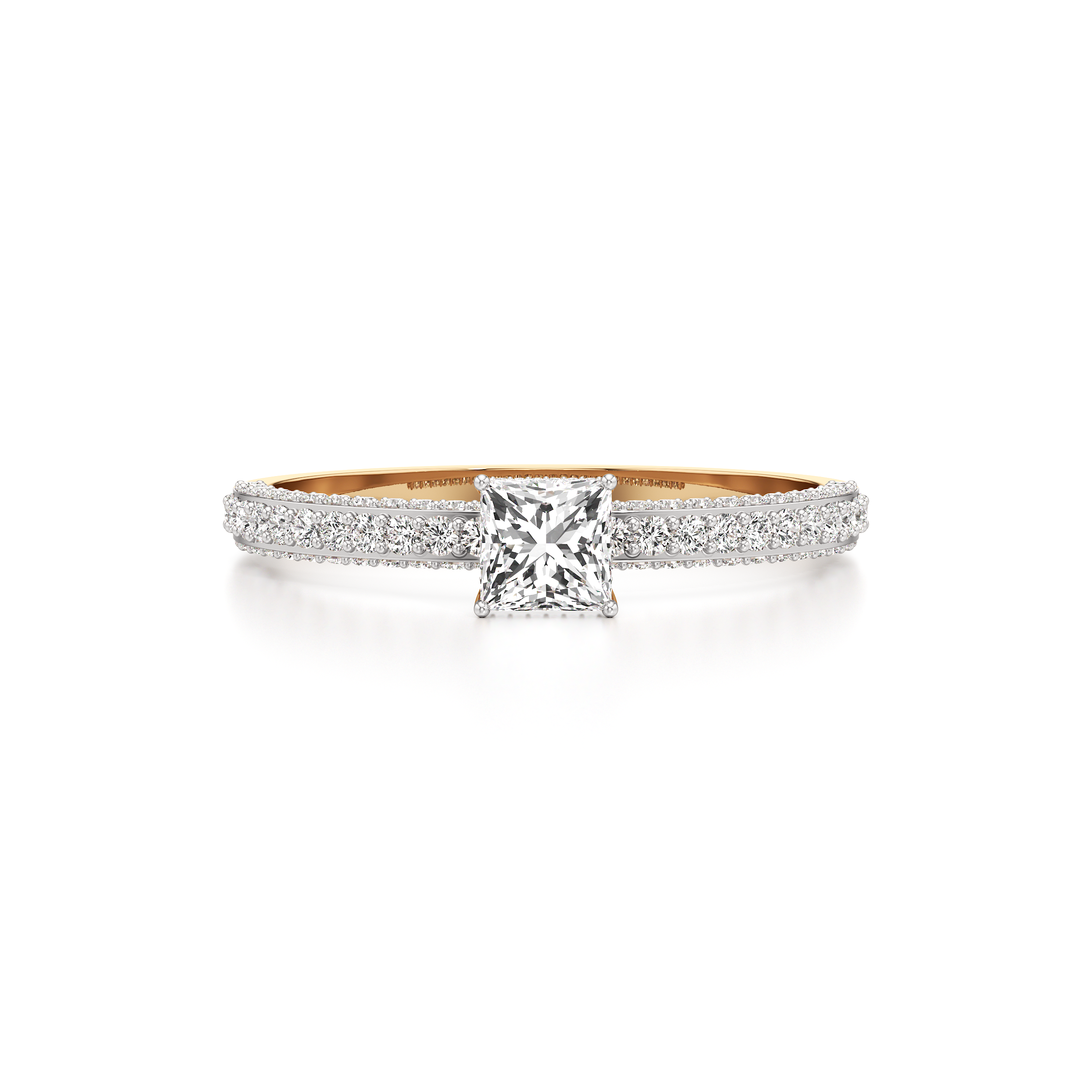 Bedazzled Solitaire Princess Ring