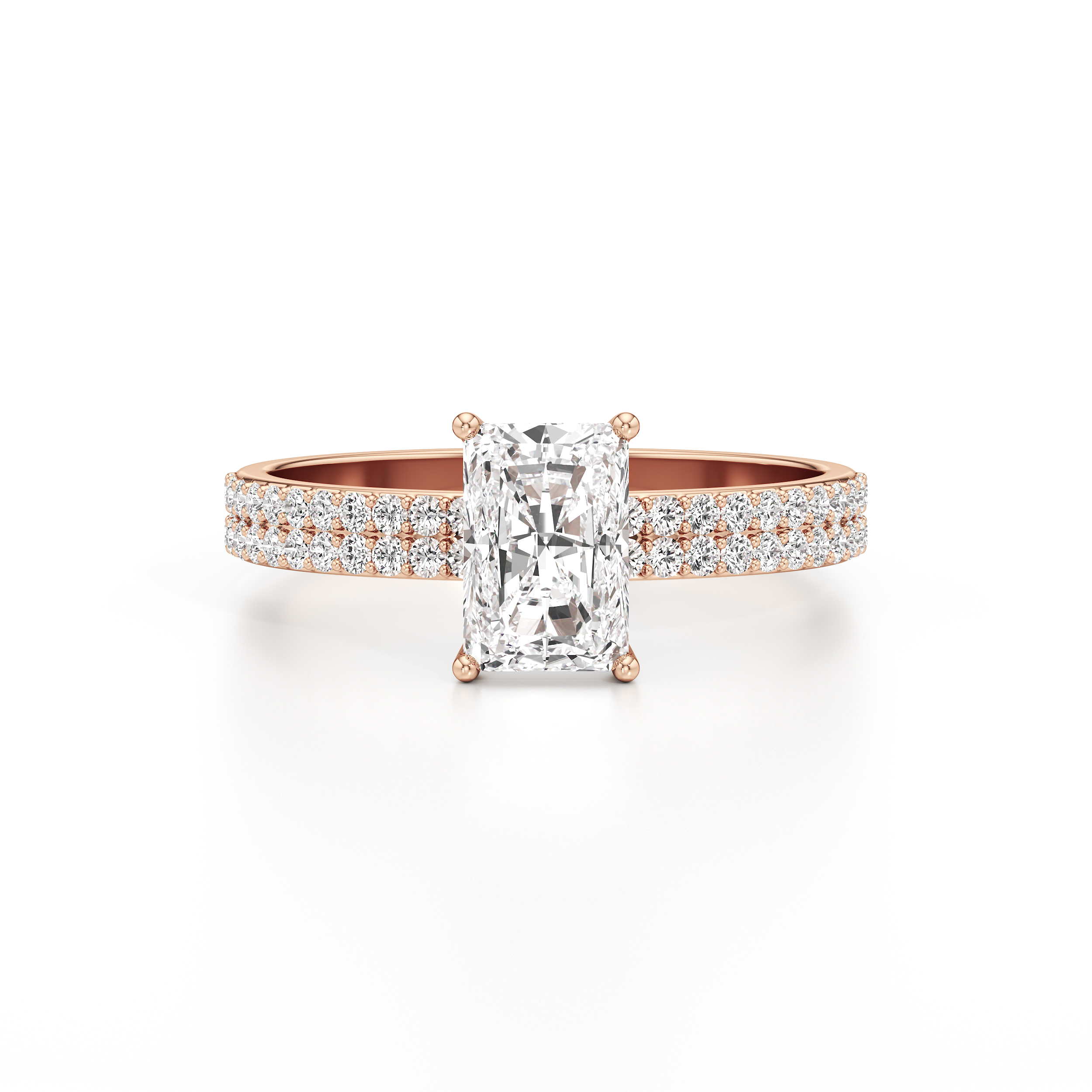 Bedazzled Solitaire Radiant Ring