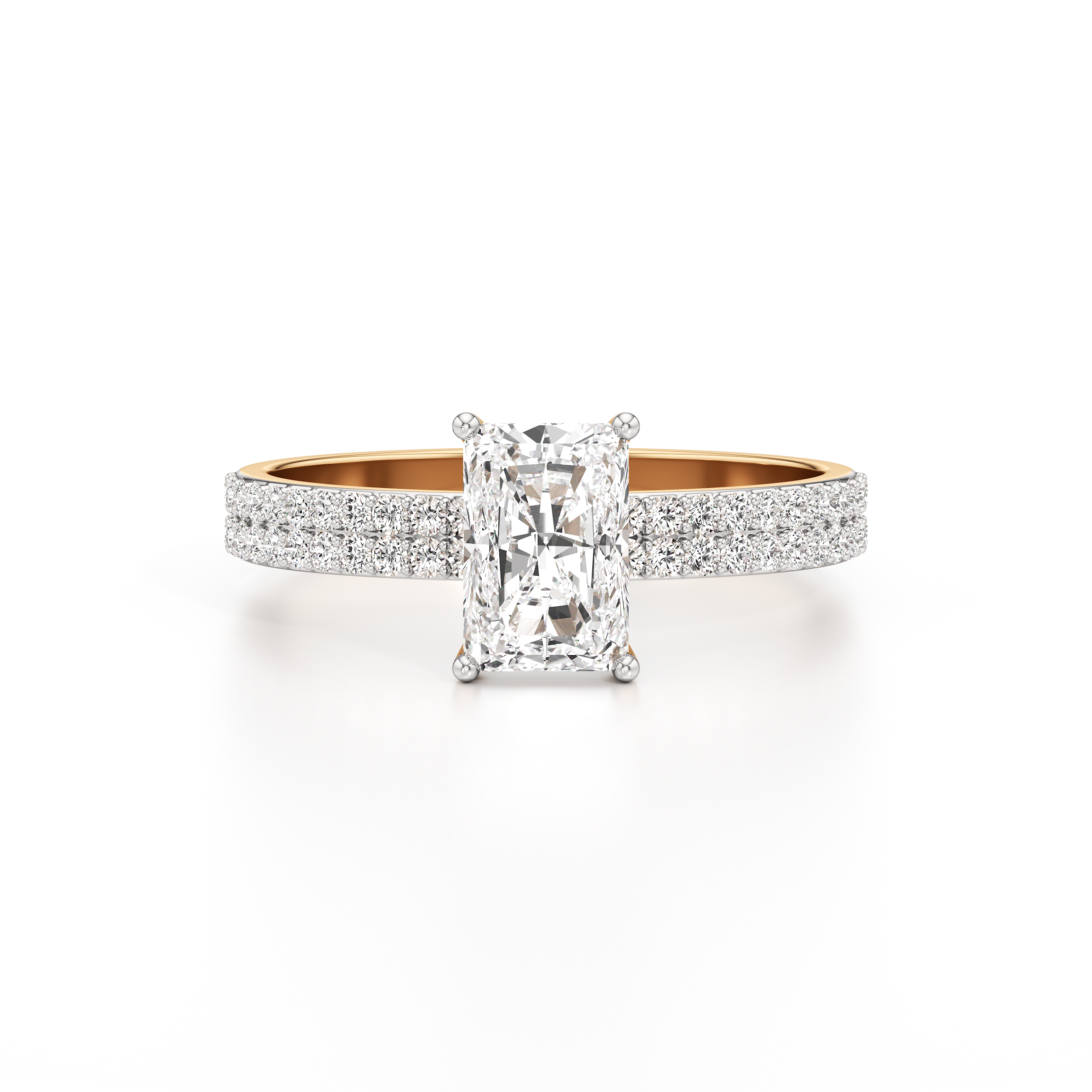Bedazzled Solitaire Radiant Ring