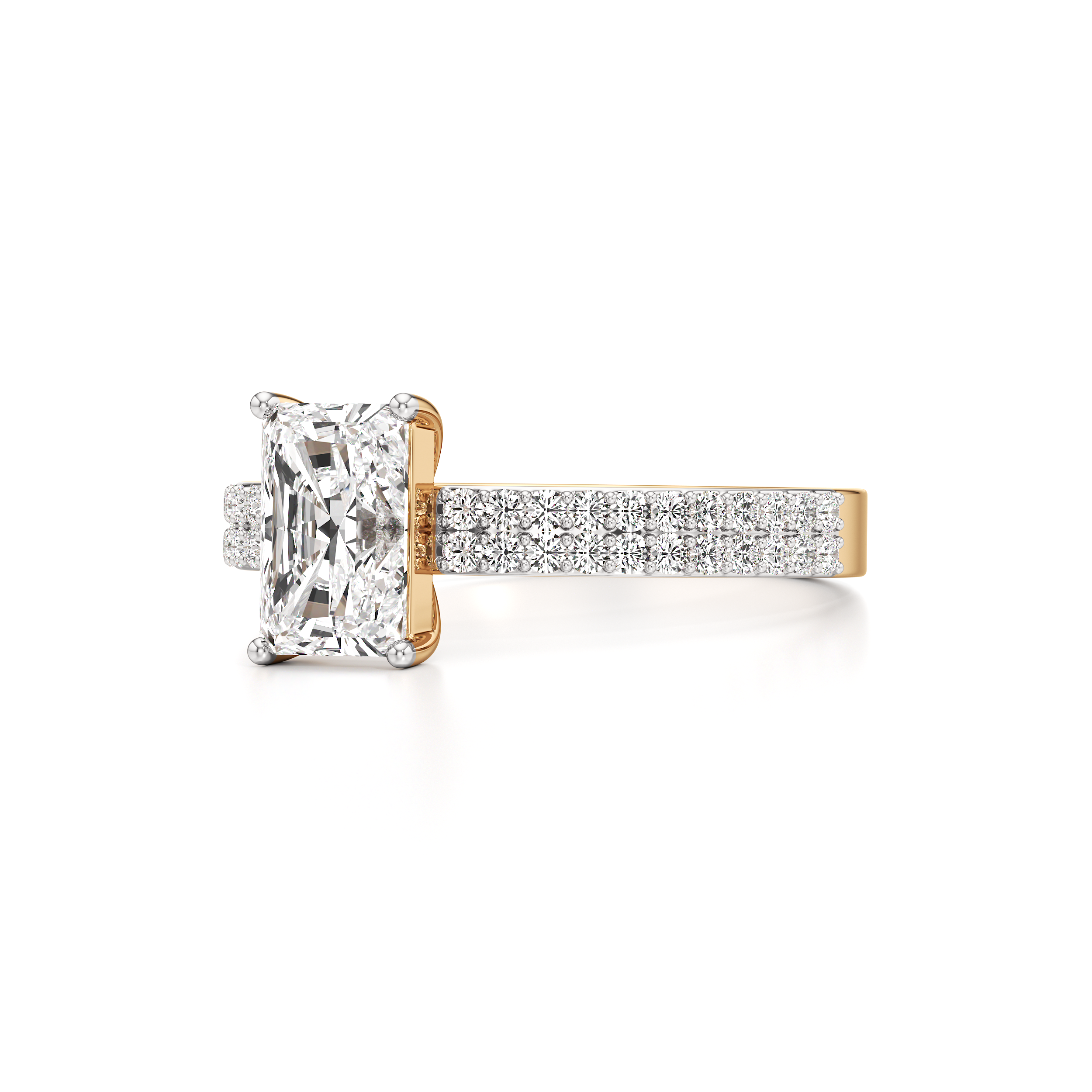 Bedazzled Solitaire Radiant Ring