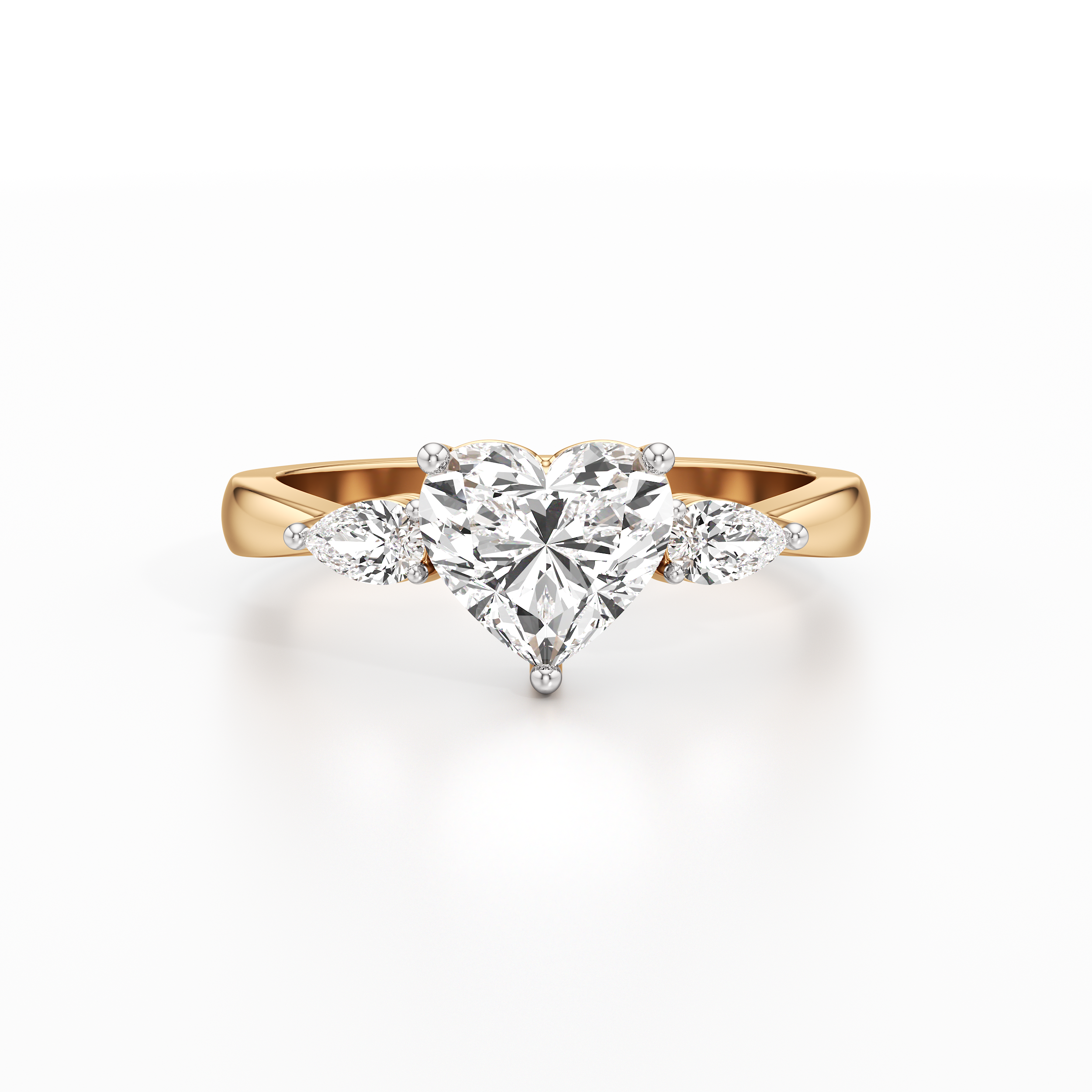 Hugging Heart Ring