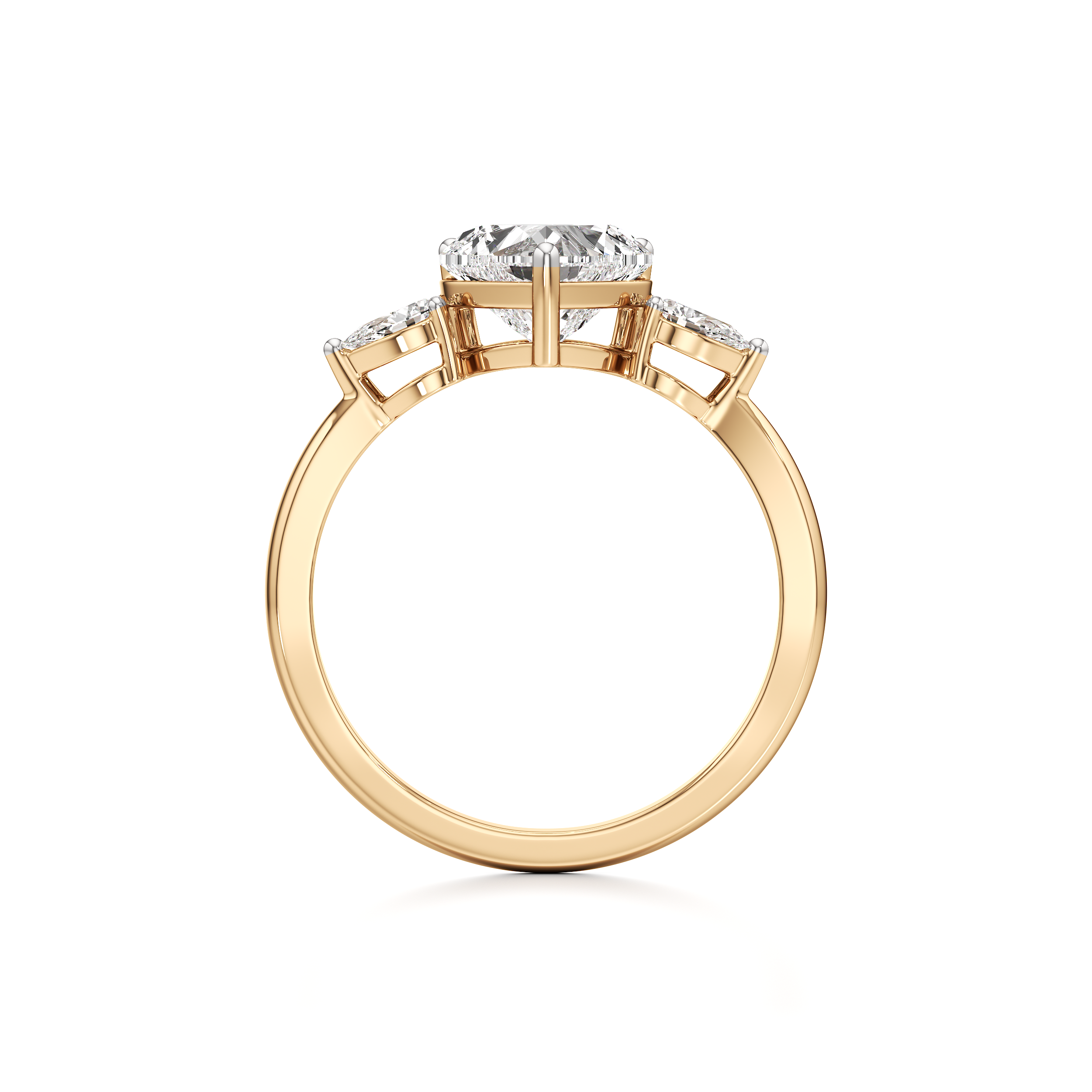Hugging Heart Ring
