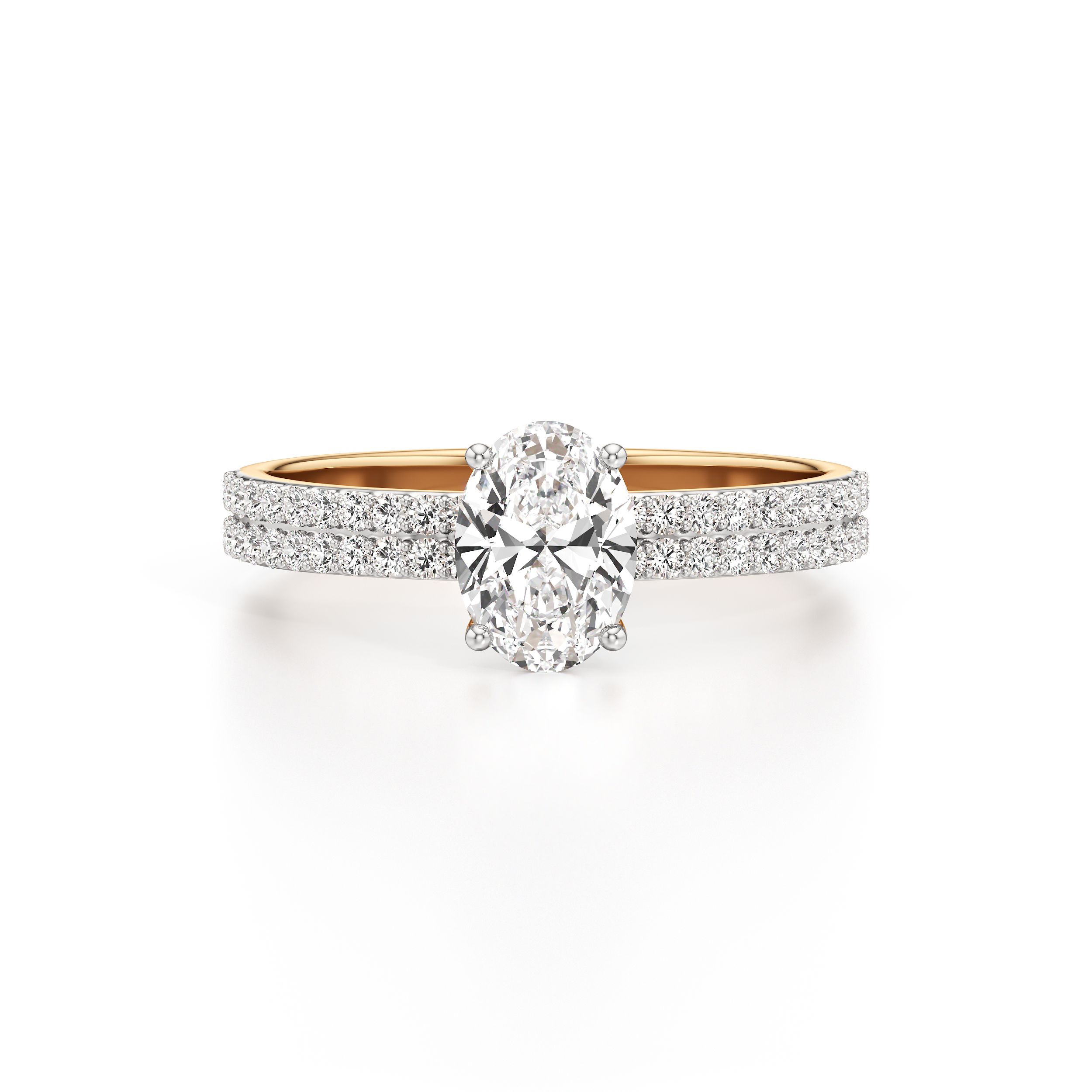 Bedazzled Solitaire Oval Ring